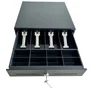 Premier Cajón Portamonedas 330 HQ-B Automático Manual Negro 4 Compartimentos Billetes 8 Gavetas Monedas RJ12 24V